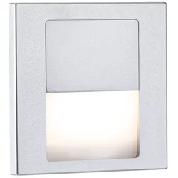Paulmann LED Wandeinbauleuchte Tsaro  eckig 80x80mm  1W 80lm 230V  2700K Chrom matt 80000