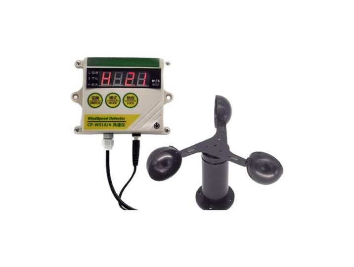 Aluminium-Legierung Drei Tassen-Windgeschwindigkeitssensor(Black RS485sensor+display)