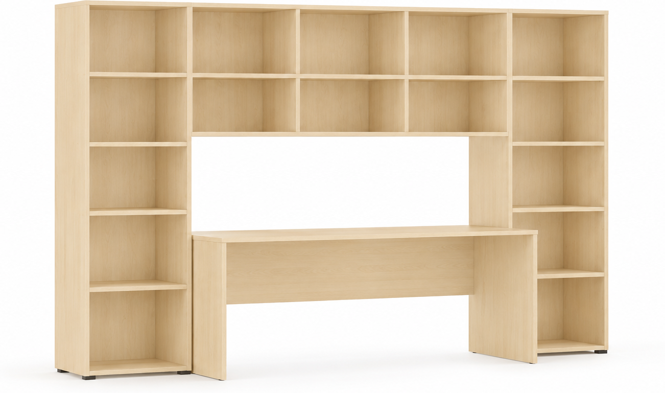 B2B Partner Büroschreibtisch INTEGRO, 175x70 cm, Birke