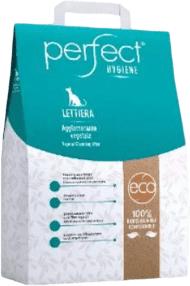 Lettiera per Gatti Agglomerante in Fibra Perfect KIT RISPARMIO 2X10L