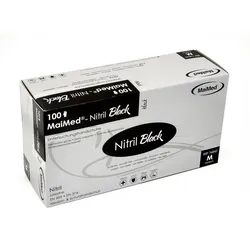 1000 Einmal U-Handschuhe, MaiMed BLACK Nitril puderfrei Gr. M