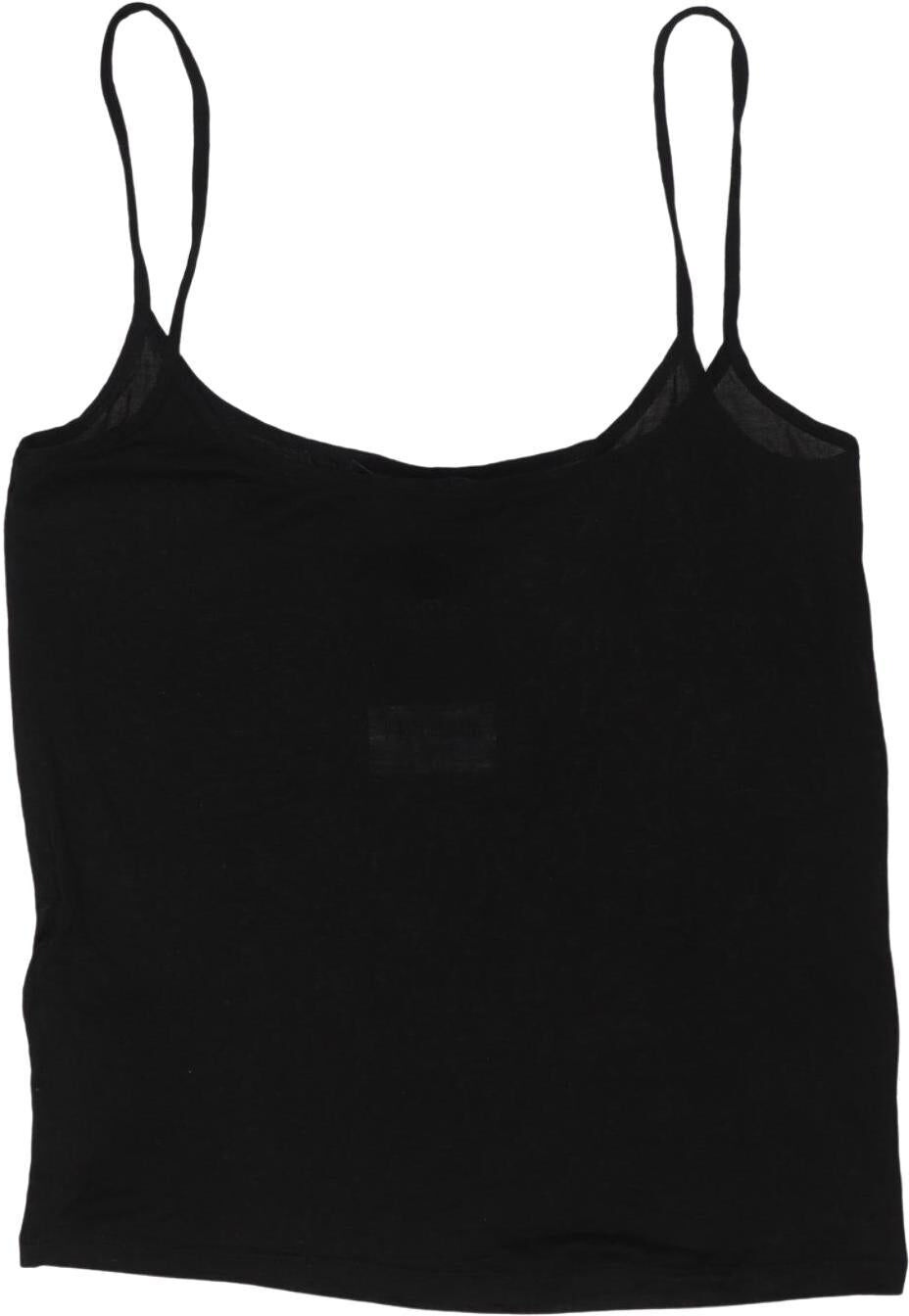 Mango Damen Top, Schwarz, Gr. S, Seide - Second Hand