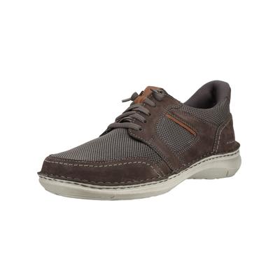 Sneaker JOSEF SEIBEL "Josef Seibel Sneaker Leder/Textil", Herren, Gr. 44, asphalt, Leder, Textil, Schuhe Sneaker