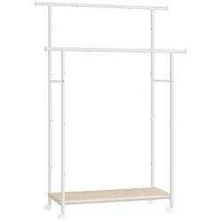 Songmics Rollgarderobe weiß 98,5/39,6/156,8 cm weiß, 98.5x156.8x39.6 cm