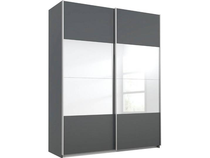 rauch Schwebetürenschrank Quadra mit Spiegelelementen