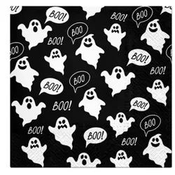 Boo! Papierservietten mit Geistermotiv – 33 x 33 cm, 20 Stück