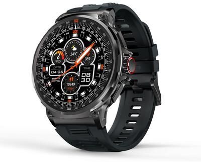 Everyday Crate V69 Bluetooth Calling Smartwatch IP68 Fitness Tracker Watch With 1.85 Inch HD Display black