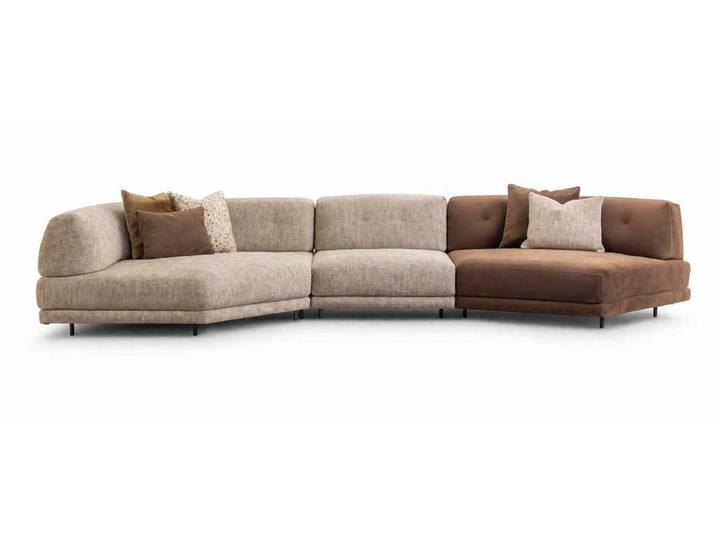 JVmoebel Ecksofa Moderner Ecksofa L-form Wohnzimmer Sofa Beige Designer Polstermöbel, 1 Teile, Made in Europa