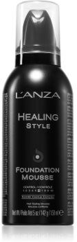 L'anza Healing Style Foundation Mousse espuma de cabelo para styling liso e volume 142 ml. Healing Style Foundation Mousse