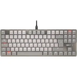 Cherry KC 500 MX LP TKL (DE, Kabelgebunden), Tastatur, Grau