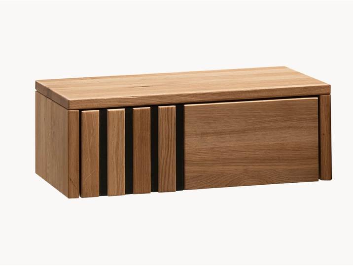 Nachtkonsole Acustica - für die rechte Bettseite - H16xB45xT33 cm
