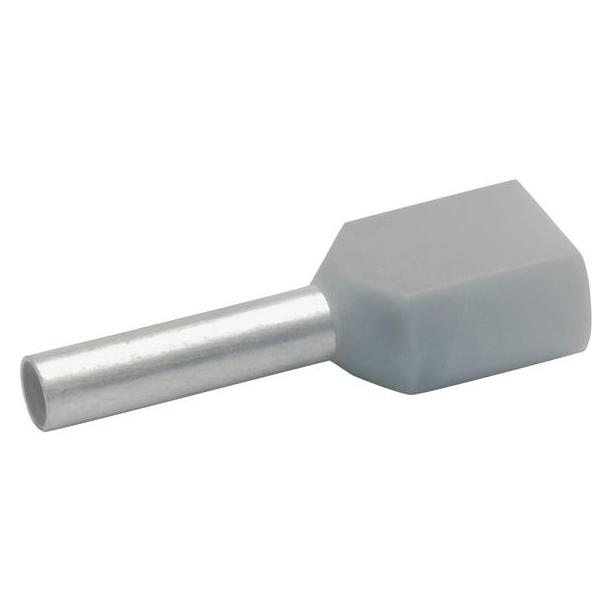 Klauke 8708 Isolierte Zwillingsaderendhülsen, 2 x 0 (8708)