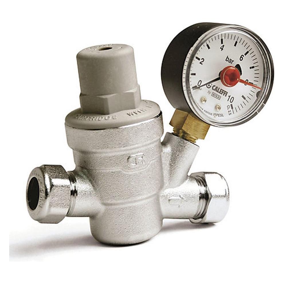Caleffi REgulator ciśnienia wody 1/2" 16Bar z manometrem (533241) (533241)