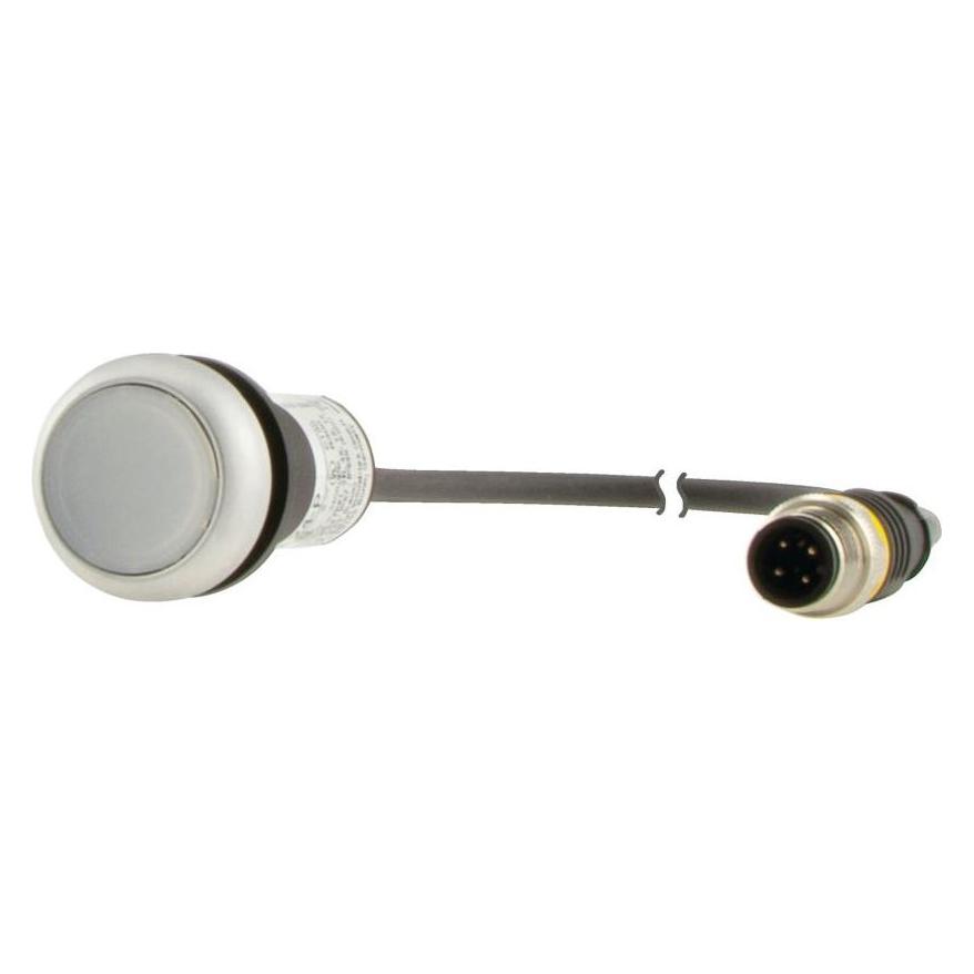 Eaton Ill pushbutton White 1NC cable 0.5m M12A (C22-DL-W-K10-24-P3)