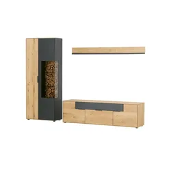 WÖSTMANN Wohnwand  WM 2140 , holzfarben , Maße (cm): B: 261 H: 196 T: 46.0