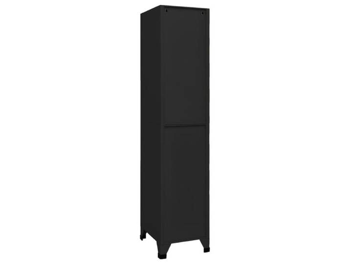 Casier de bureau/Armoire à casiers - mango - Noir 38x45x180 cm - Acier M95