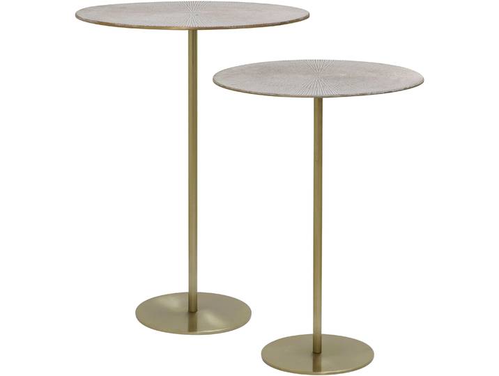 Beistelltisch MIRRORS AND MORE SOLON , gold, B:38,5cm H:53cm, Tische, Beistelltisch