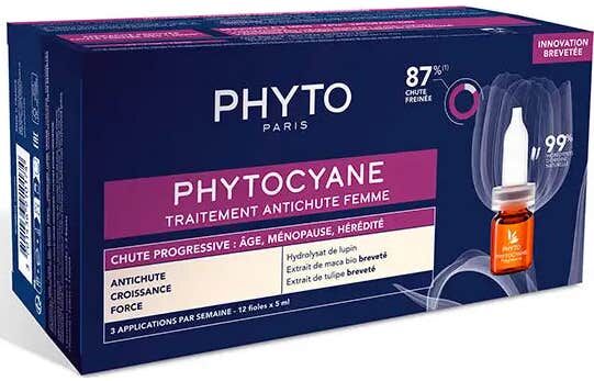 PHYTO cyane Tratamiento Anticaída Mujer Progres 12uds