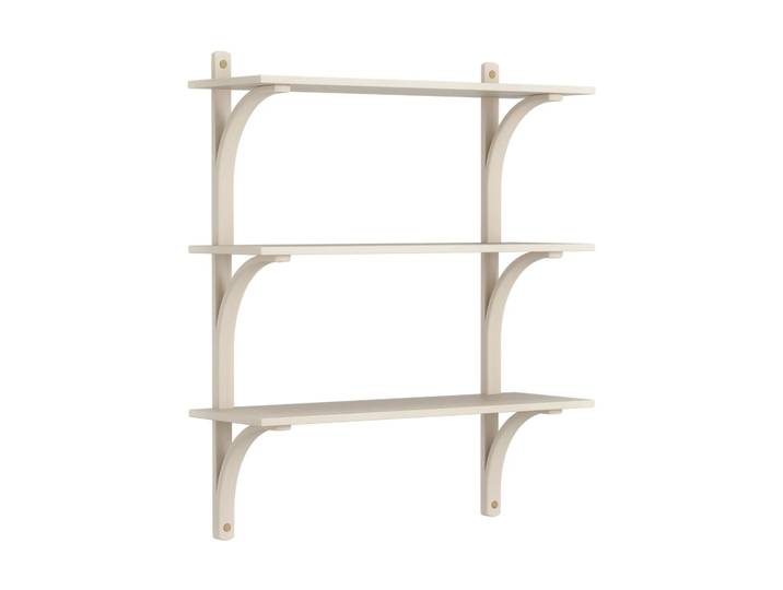 Swedese Levi Regal 3 Fachboden Weisspigmentierte Esche-messing, 90 cm