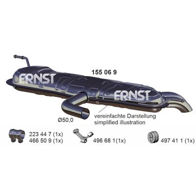 ERNST Endschalldämpfer 155069 für VAG