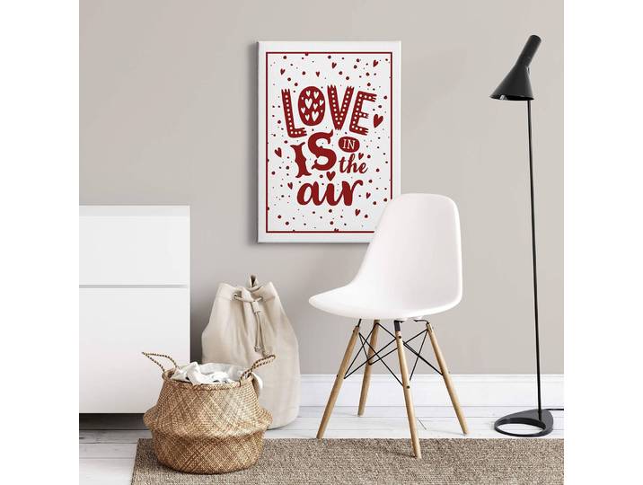 Impression sur toile Love Is In The Air Polyester PVC / Épicéa Blanc 50 x 70cm