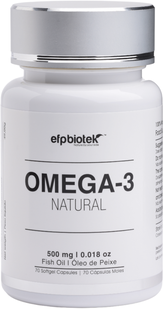 EFPBiotek Cápsulas de Ómega 3 Natural 70 cápsulas