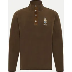 Sweat-Troyer mit Polo-Bär-Stickerei Braun L