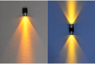 Friendly Fresh Finds Colorful LED Wall Lamp Modern Wall Sconce For Corridor Ambient Lighting yellow 3w Single Head