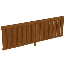 Skan Holz Brüstung für Terrassenüberdachung Douglasie-nussbaum-270 cm