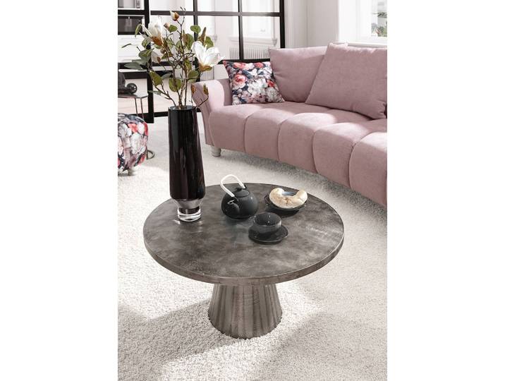 Couchtisch Mizu II Ø 70cm Silber