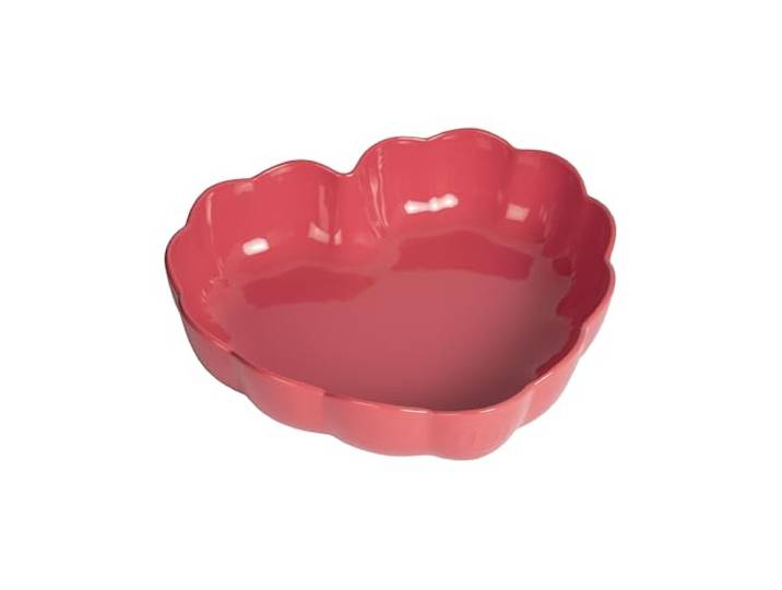 Emile Henry Moule à Gâteau Cœur 26\,5 x 24\,5 cm – Céramique Haute Résistance Rose – Cuisson Homogène – Fabriqué en France