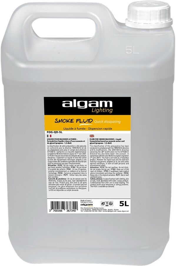 Liquido macchina fumo Algam Lighting 18700057 Smoke Fluid FOG QD