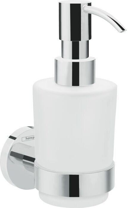 Hansgrohe Logis Universal Seifenspender 41714000 Wandmontage, Behälter Mattglas, Metall, chrom