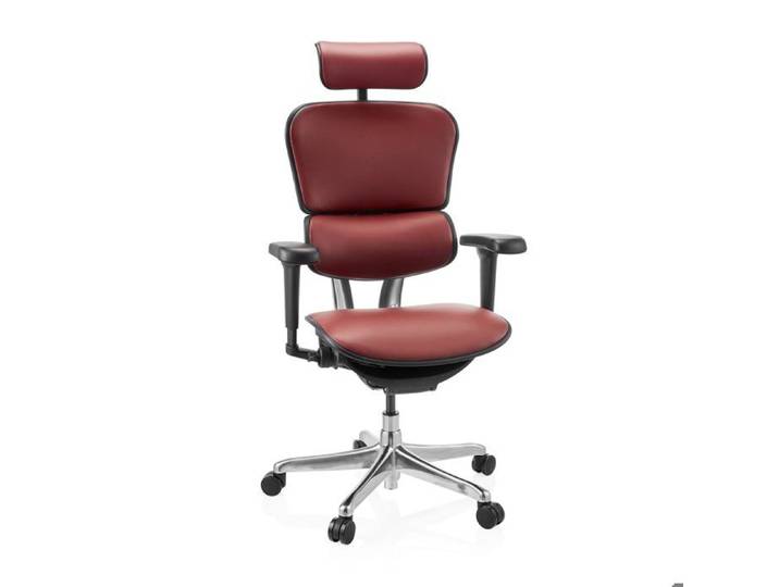 Siège de direction de luxe - hjh OFFICE - ERGOHUMAN ULTRA L GEN2 - Bordeaux - cuir