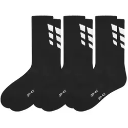 Erima Sportsocken 3 Wings Socks 3Pack - schwarz / 31-34