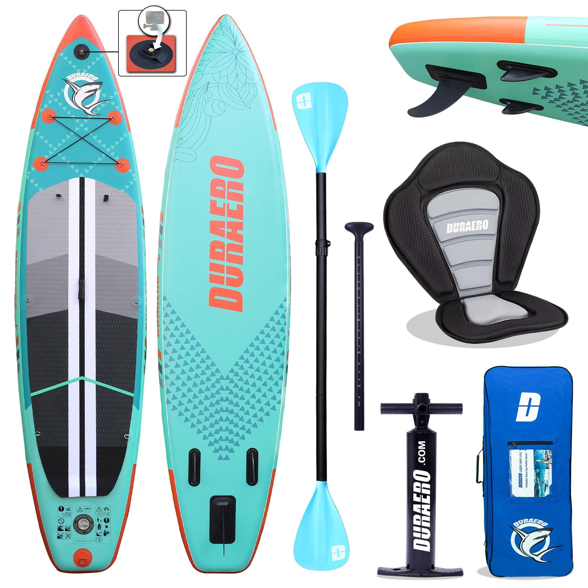 Aufblasbares SUP-Board, Mintgrün - 330 x 76 x 15 cm - Maximale Belastung: 150 kg - Für Anfänger