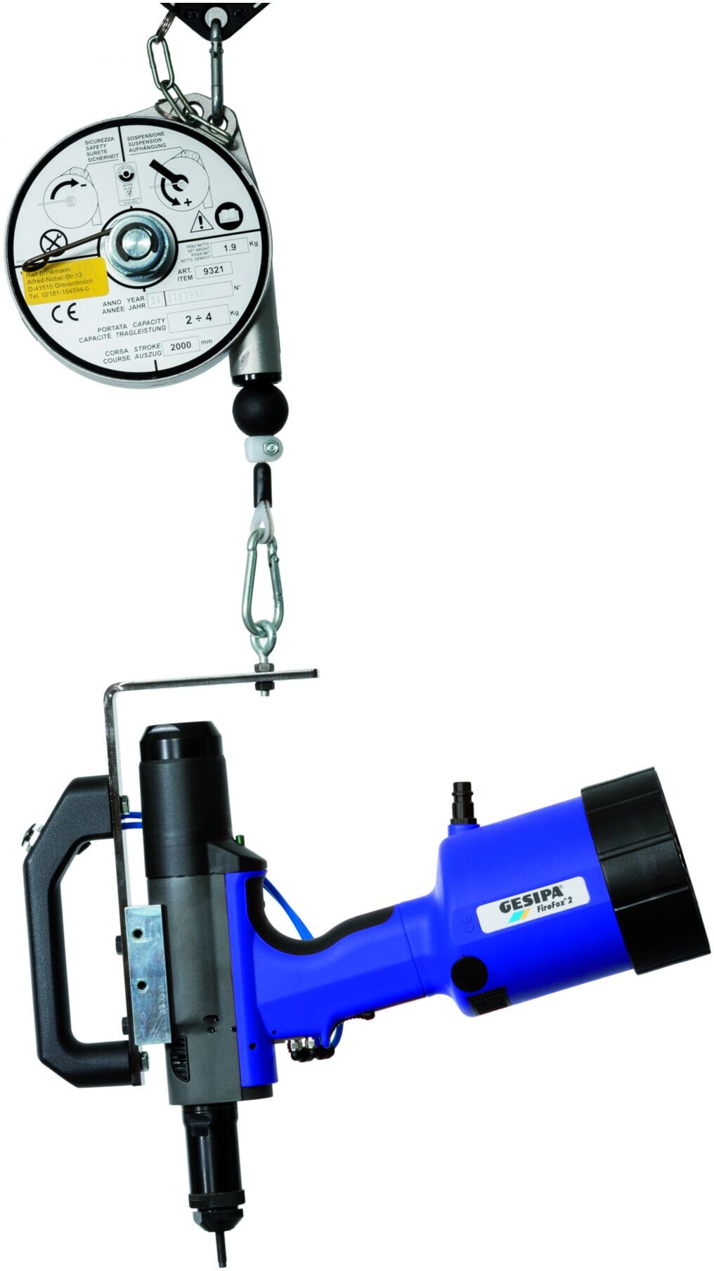 Gesipa Blindnietmuttern-Setzgerät FireFox 2F Axial eco - M 4 (1451040)