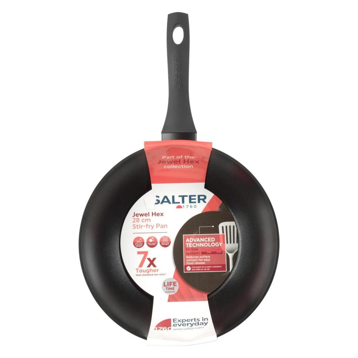 Salter BW11622SA3 Jewel Hex 28cm Stir-Fry Pan (Bratpfanne, Aluminium) (BW11622SA3)