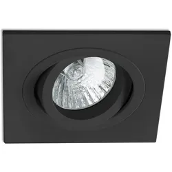 Faro Deckeneinbauleuchte RADON SQ GU10, IP20, schwenkbar, schwarz matt FAR-43406