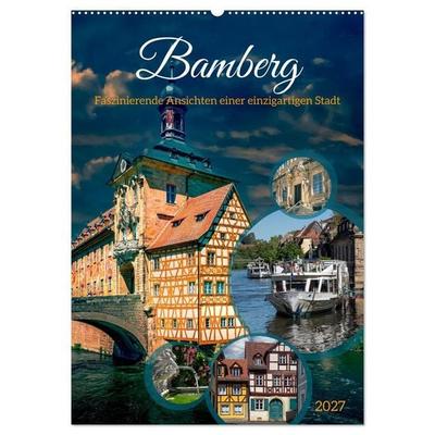 Bamberg - Faszinierende Ansichten einer einzigartigen Stadt (Wandkalender 2027 DIN A2 hoch), CALVENDO Monatskalender