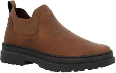 Georgia Boot Romeo SuperLyte Slip-On (Men's) Work in Brown, Size 11.5 M, Leather/Memory Foam