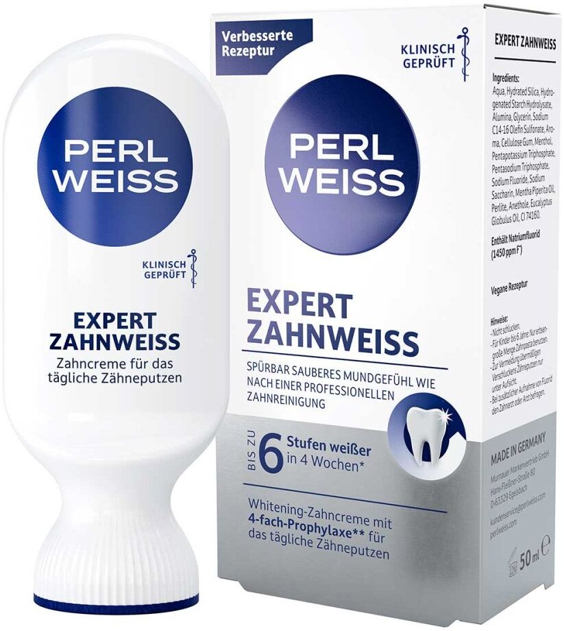 Perlweiss Expert Zahnweiss Zahncreme 50ml
