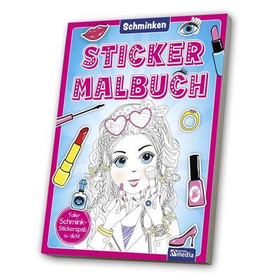 Mal- & Stickerbuch: Schminken, Geheftet von , Media Verlagsgesellschaft
