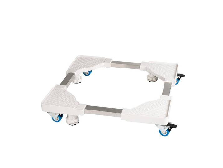 XAVAX Transportroller Transportroller f. Waschmaschine, Trockner, Kühlschrank, verstellbar , weiß, B:28cm H:8,9cm L:54,6cm, Transportwagen, Hausgerätesockel verstellbar, Transportroller