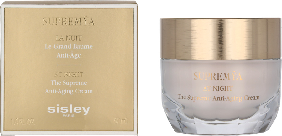 Sisley Supremÿa At Night, Nachtcreme, Frauen, Jeder Hauttyp, Gesicht, Anti-Aging, Anti-Falten, Illuminating, Regenerierend, Glättend, 50 ml