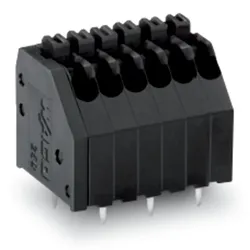 Wago 250-406/353-604 THR-Leiterplattenklemme,Drücker,0,5 mm2,schwarz 250406353604  - 70 Stück