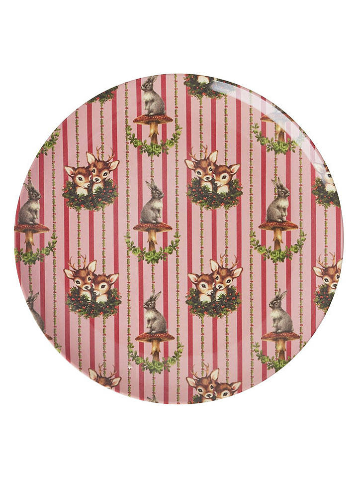 Rice Dessertteller "Sweet Forest" in Rosa - Ø 20 cm - onesize