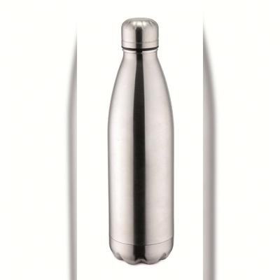 Weis 12971 Thermoflasche Isolierflasche Trinkflasche vakuumisoliert 500ml silber