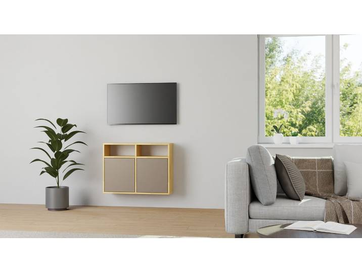Concevez le design de votre commode suspendue Hêtre Naturel huilé
