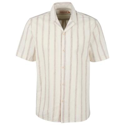 Revolution - Cuban Shirt Striped S/S - Hemd Gr S weiß